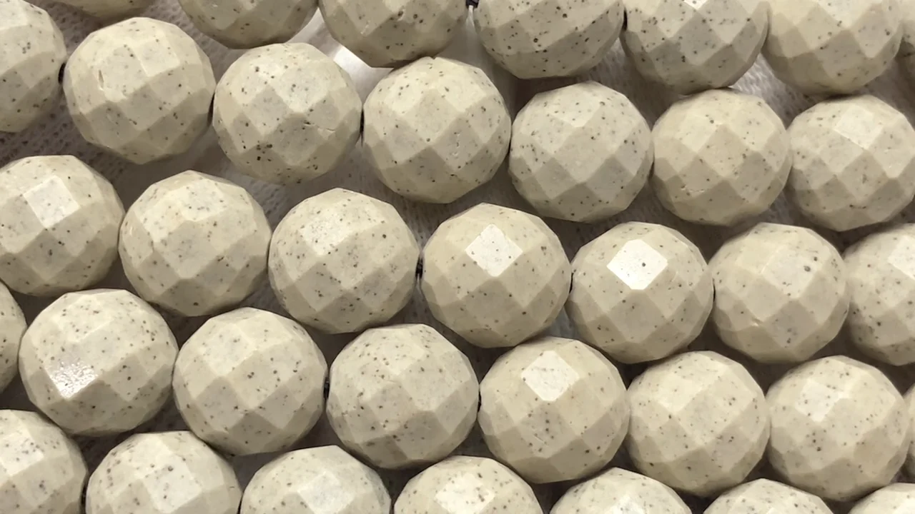 ◇天然記念物◇台湾産高純度北投石 ラウンドカット10mm 1連｜天然石