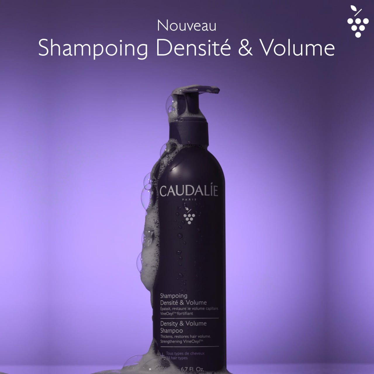 Vid&eacute;o : Caudalie Shampoing densité et volume cheveux fins - 200ml