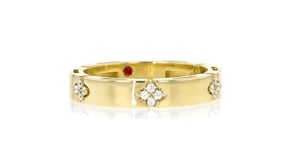 Roberto Coin Love in Verona .15 ct. t.w. Diamond Ring in 18kt Yellow Gold