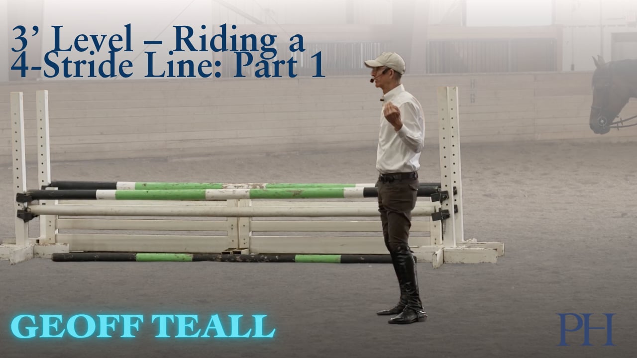 Geoff Teall – 3’ Level – Riding a 4-Stride Line – Part 1