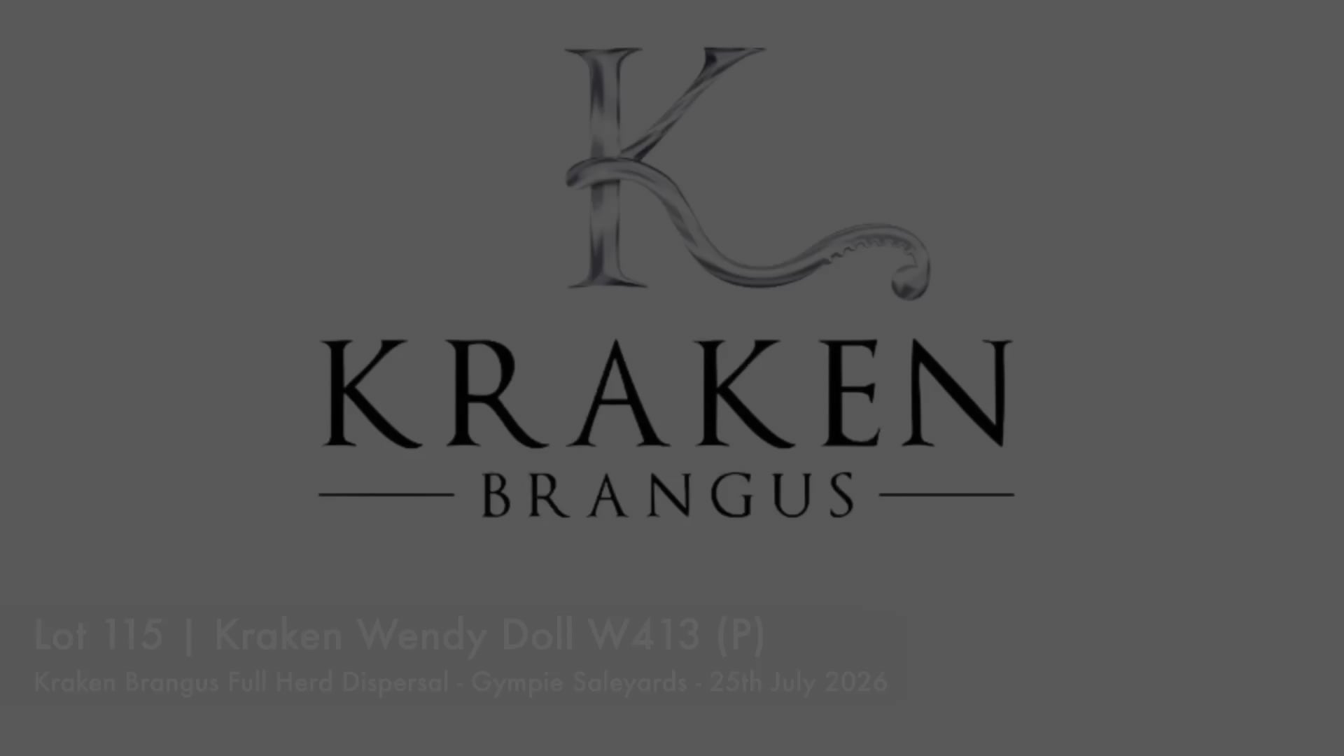 KRAKEN WENDY DOLL 011W413 (P) (Kraken Brangus)