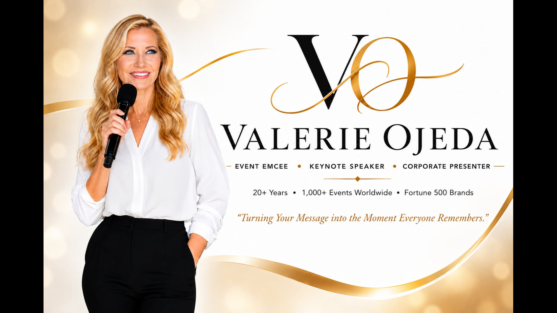 Promotional video thumbnail 4 for Valerie Ojeda - National Presenter/Emcee
