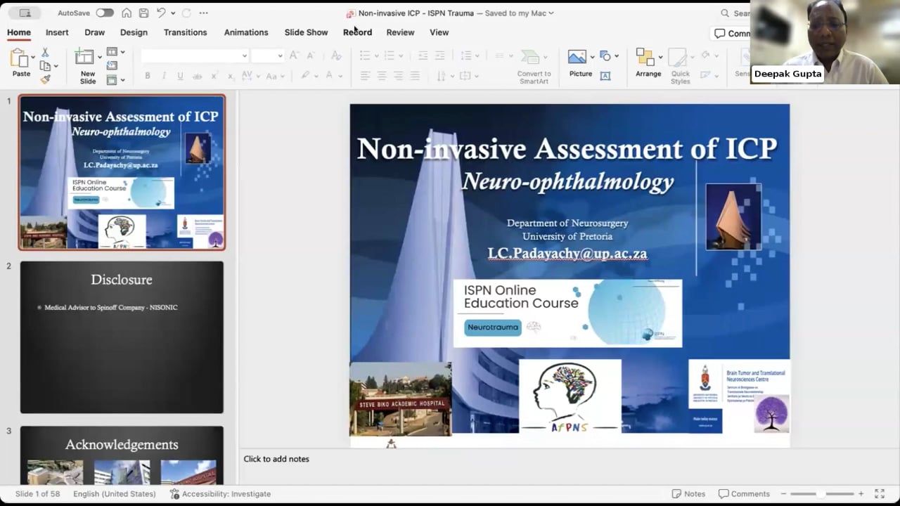 ISPN Webinar 7/26 – Neurotrauma – Non- Invasive Assessment of Neuro-Opthalmology