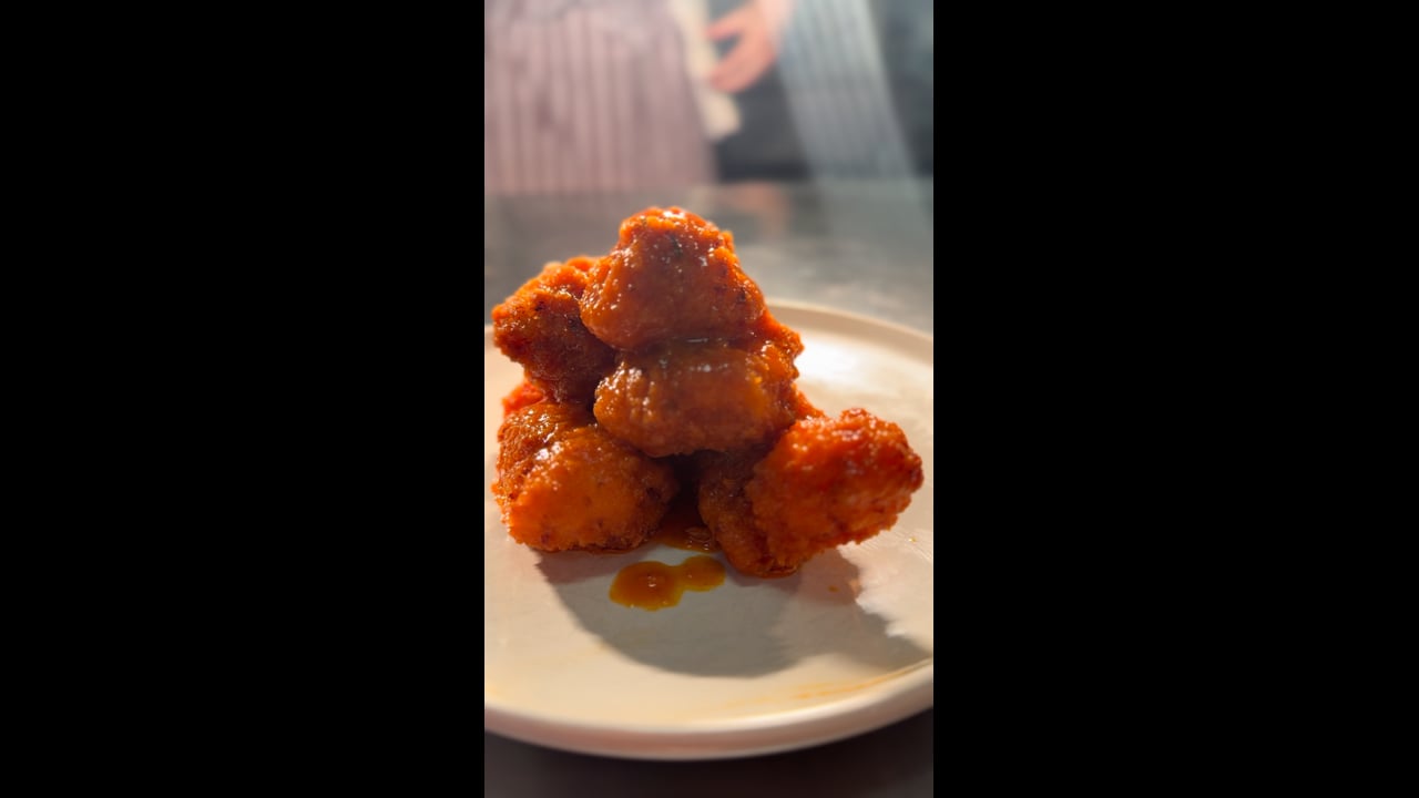 Buffalo Monkfish cheeks/ yoghurt preserved lemon ranch