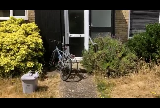 Video 1: Bedroom with desk, chair and beautiful light from the back garden