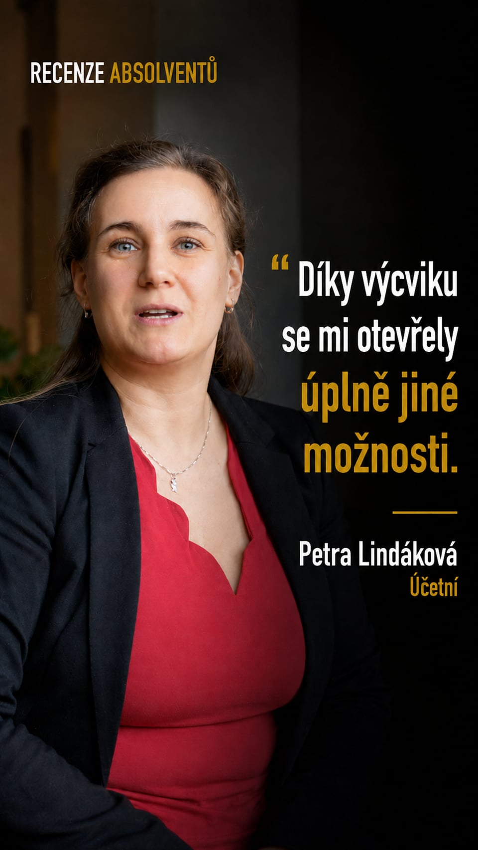 Videoreference absolventky výcviku Coaching Mastery