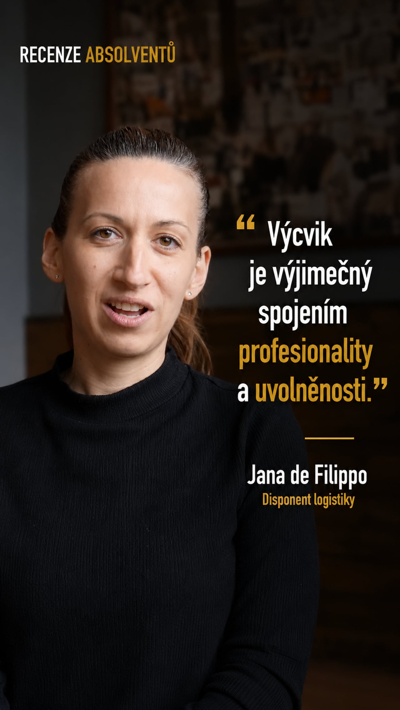 Jana De Filippo mluví o svém koučovacím výcviku — videoreference