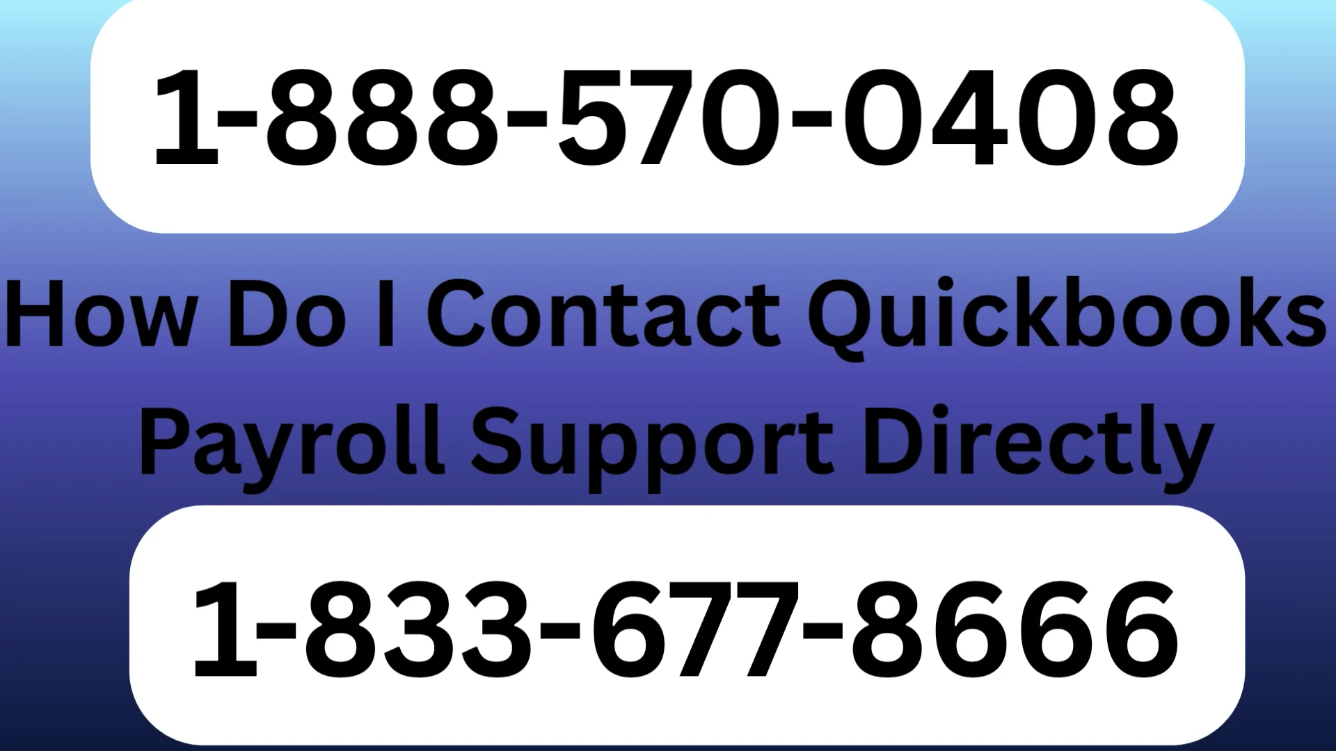 How Do I Contact Quickbooks  Payroll Support Directly || Instant Support