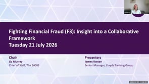 SASIG Webinar - Fighting Financial Fraud (F3): Insight into a Collaborative Framework 2026-07-21 10:00:00