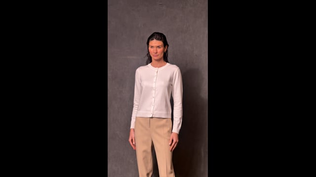 Cardigan Trico Off White Bella