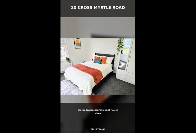 Video 1: Attic ensuite Room 6 - £650pcm