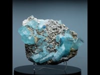 Astro West - Genuine Aquamarine Cluster on Matrix from Nagar, Pakistan AWMIN555