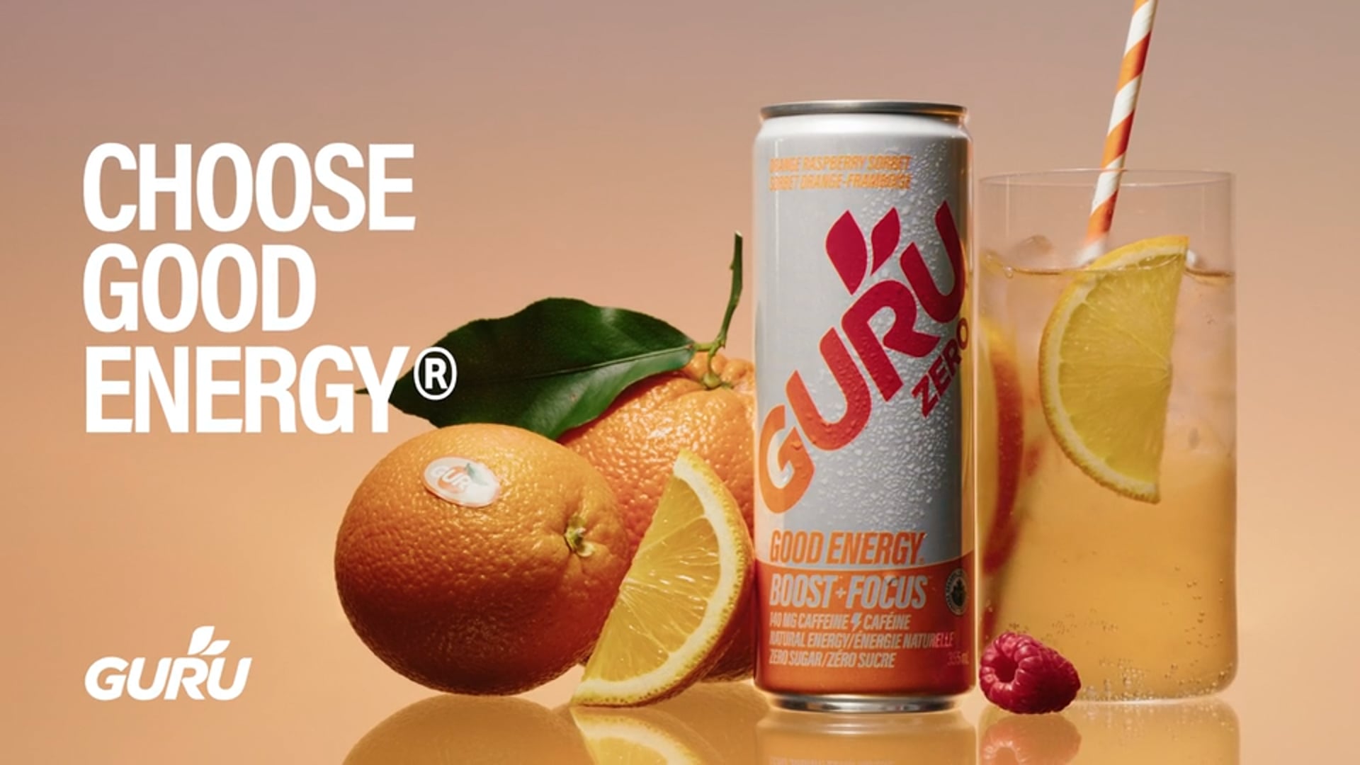 DP | GURU Zero - Orange Rasberry Sorbet