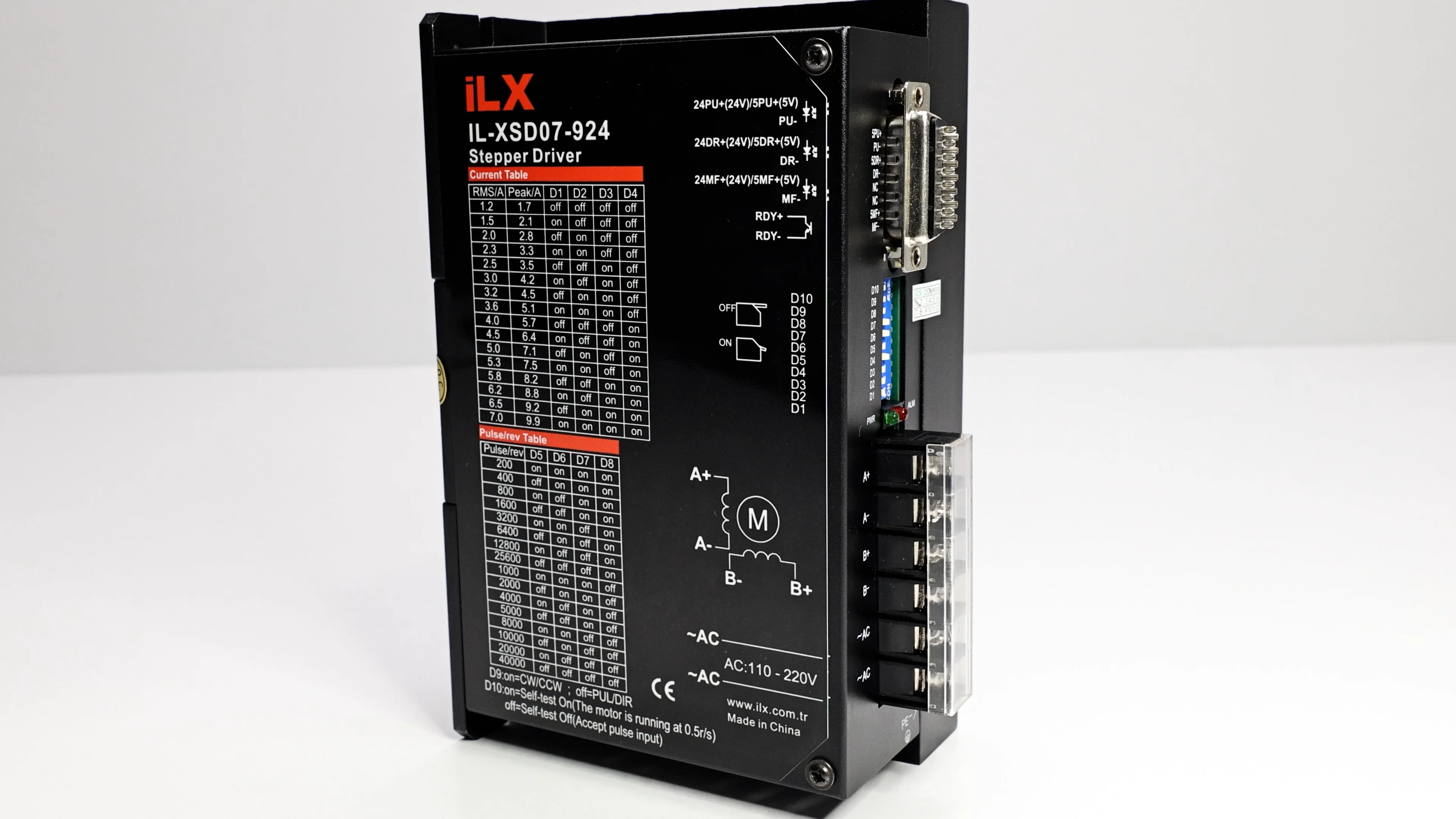 İL-XSD07-924 Yüksek Gerilim Step Motor Sürücü 7A 200 kHz | Videos
