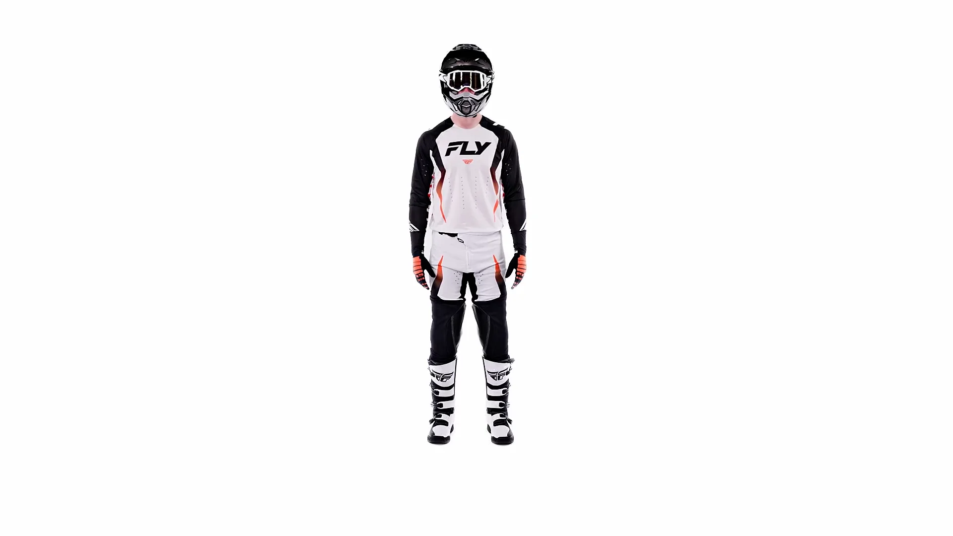 Moto - Men's - Gear Lines - Evolution DST Bolt White|Black|Orange