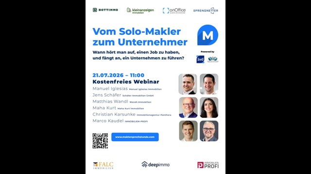 Vom Solo-Makler zum Unternehmer: Wann hört man auf, einen Job zu haben, und fängt an, ein Unternehmen zu führen?