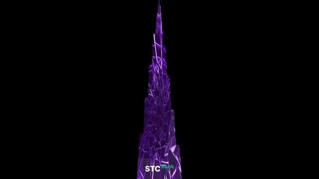 STC Bank - Burj Khalifa Animation