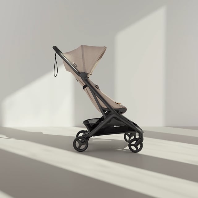 Bugaboo Butterfly 2 Plus travel stroller desert taupe sun canopy