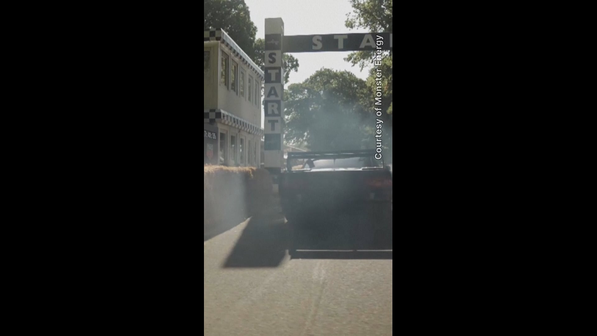 Lando puts on a drift show at Goodwood