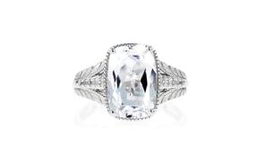 4.70 ct. t.w. Lab-Grown White Sapphire Ring in Sterling Silver