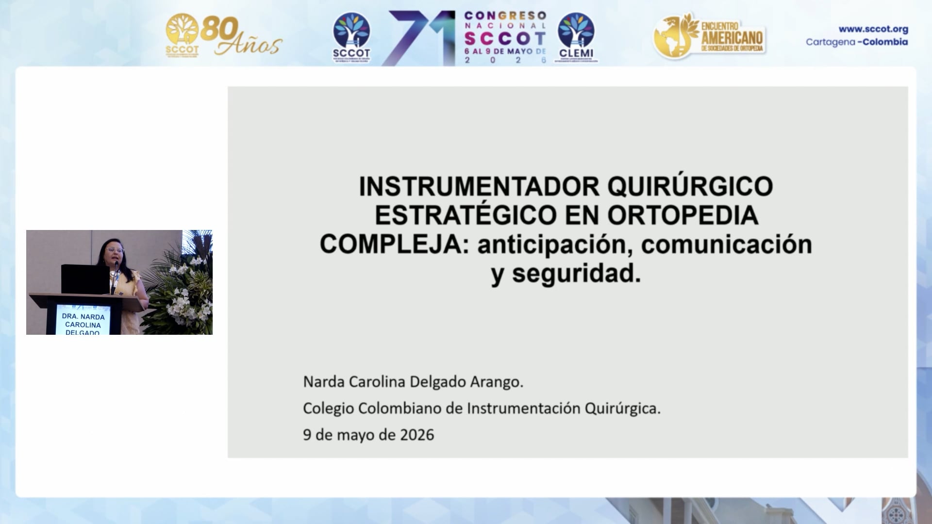 Instrumentador quirúrgico estratégico en ortopedia compleja anticipación, comunicación y seguridad