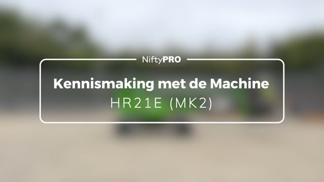 Kennismaking met de machine HR21E (MK2)