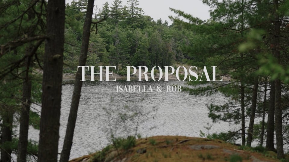 proposal and engagement photo example at French River