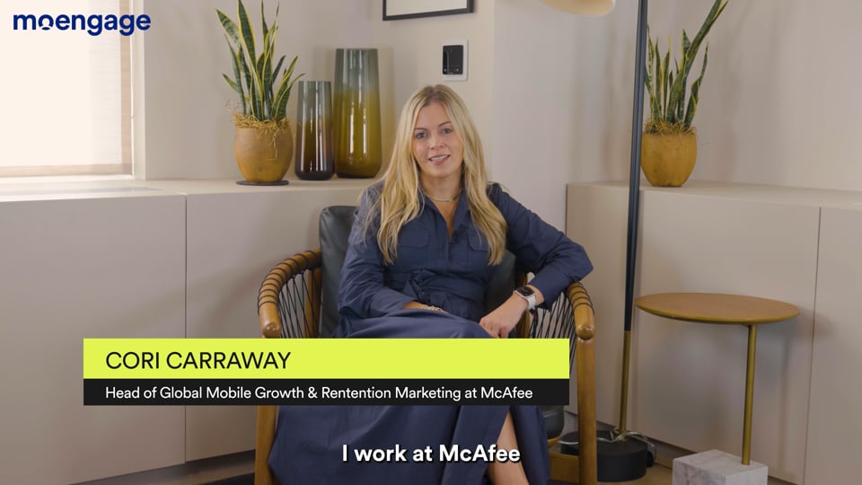 MoEngage x McAfee - Testimonial 4 for MoEngage video thumbnail