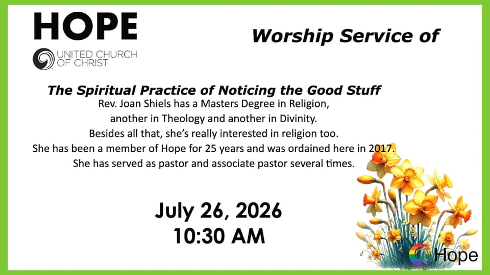 The Spiritual Practice of Noticing the Good Stuff