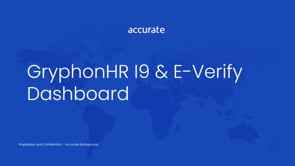 GryphonHR I9 & E-Verify Dashboard Overview