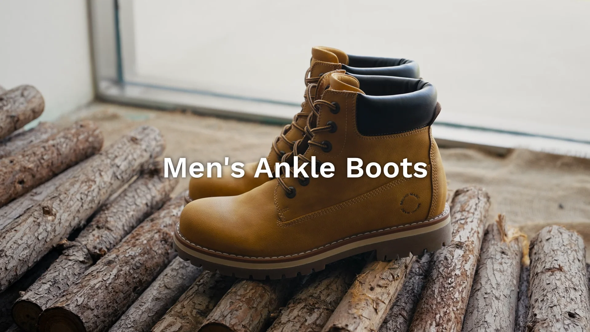 Men's Slip-Resistant Combat Winter Boots-Bruno Marc
