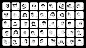 100 Animated Facial Expressions Icon, an Outline Icon by Prosymbols (Thumbnail 4 of 4)