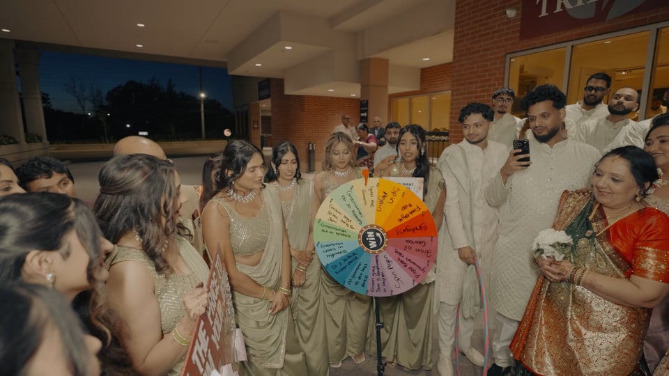 Still from Jemini & Akshar next day edit by Happy Soul Films, Toronto wedding videographers