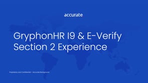GryphonHR I9 & E-Verify Section 2 Experience
