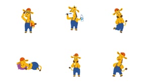 Giraffe Vectors Icons Bundle, an Emoji Icon by Brickclay (Thumbnail 12 of 12)