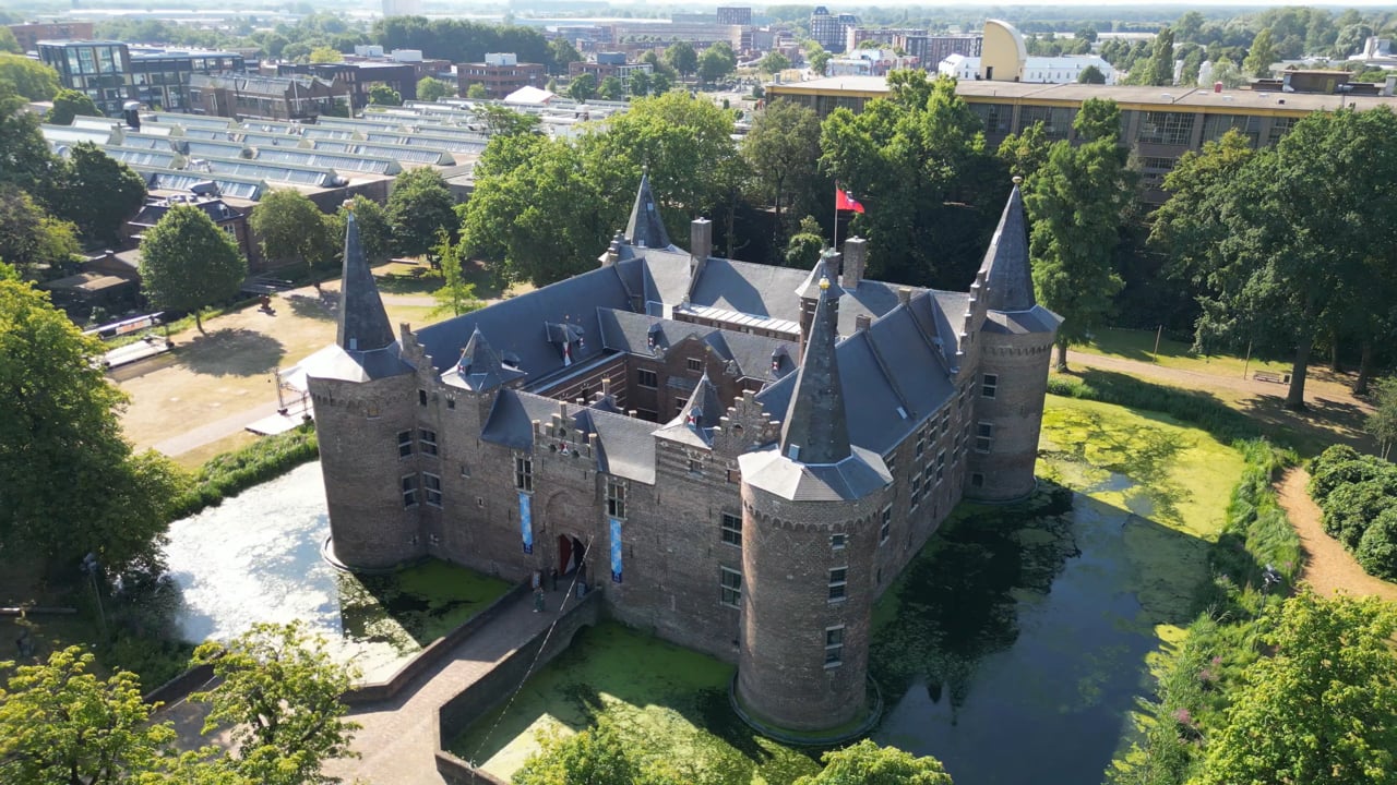 Header drone video