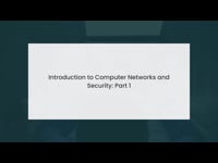 Introduction to Computer Networks and Security: Part 01