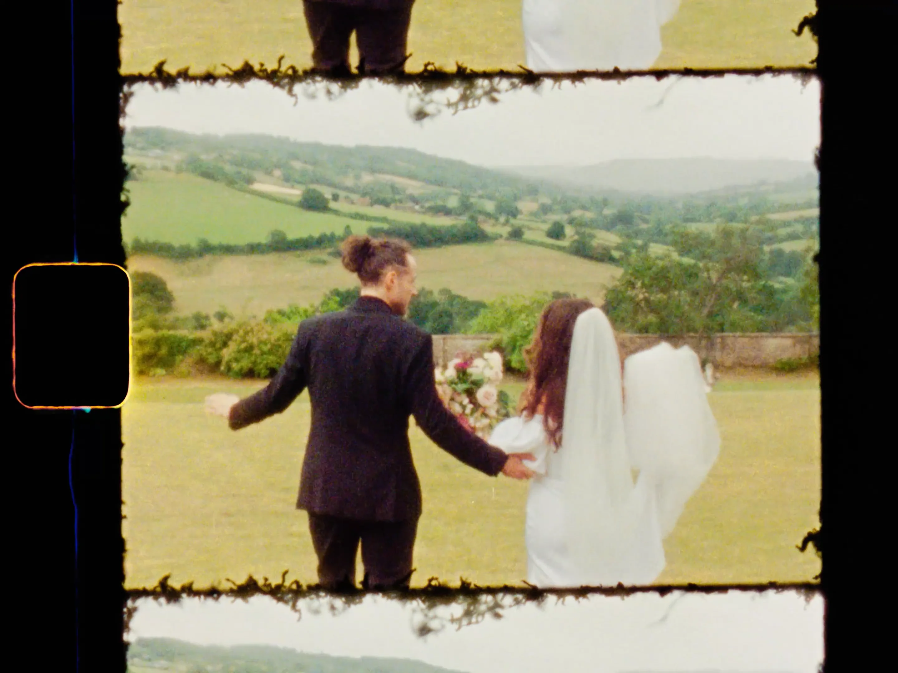 Evelyn & James wedding film still, Hamswell House