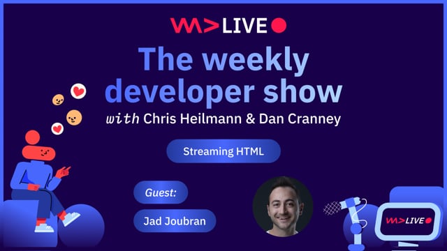 WeAreDevelopers LIVE - Streaming HTML