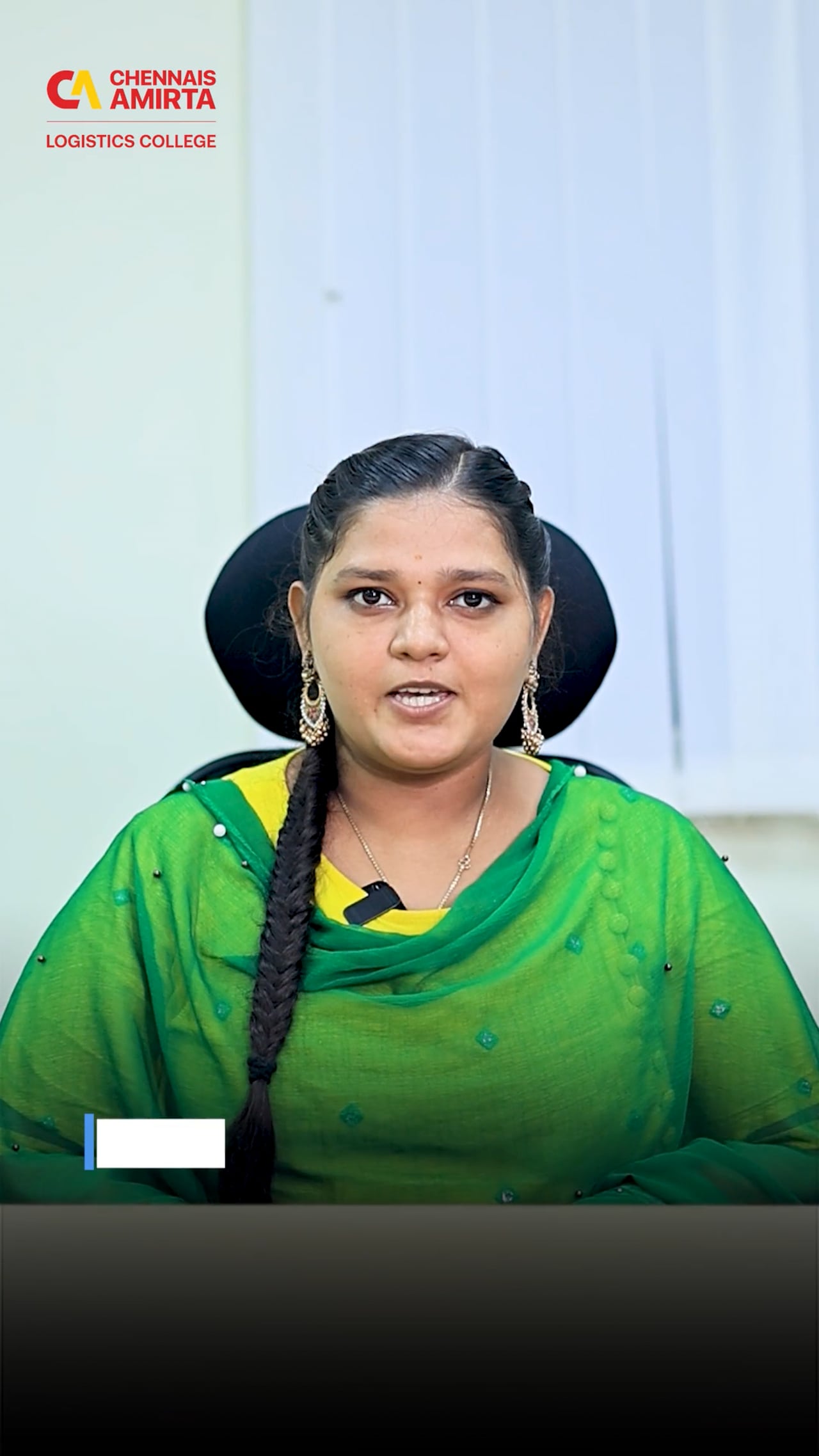 Ms. Aishwa Lakshmi from Chennai - video testimonial