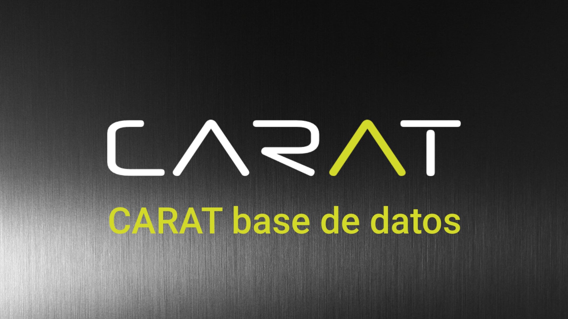CARAT - La nueva base de datos