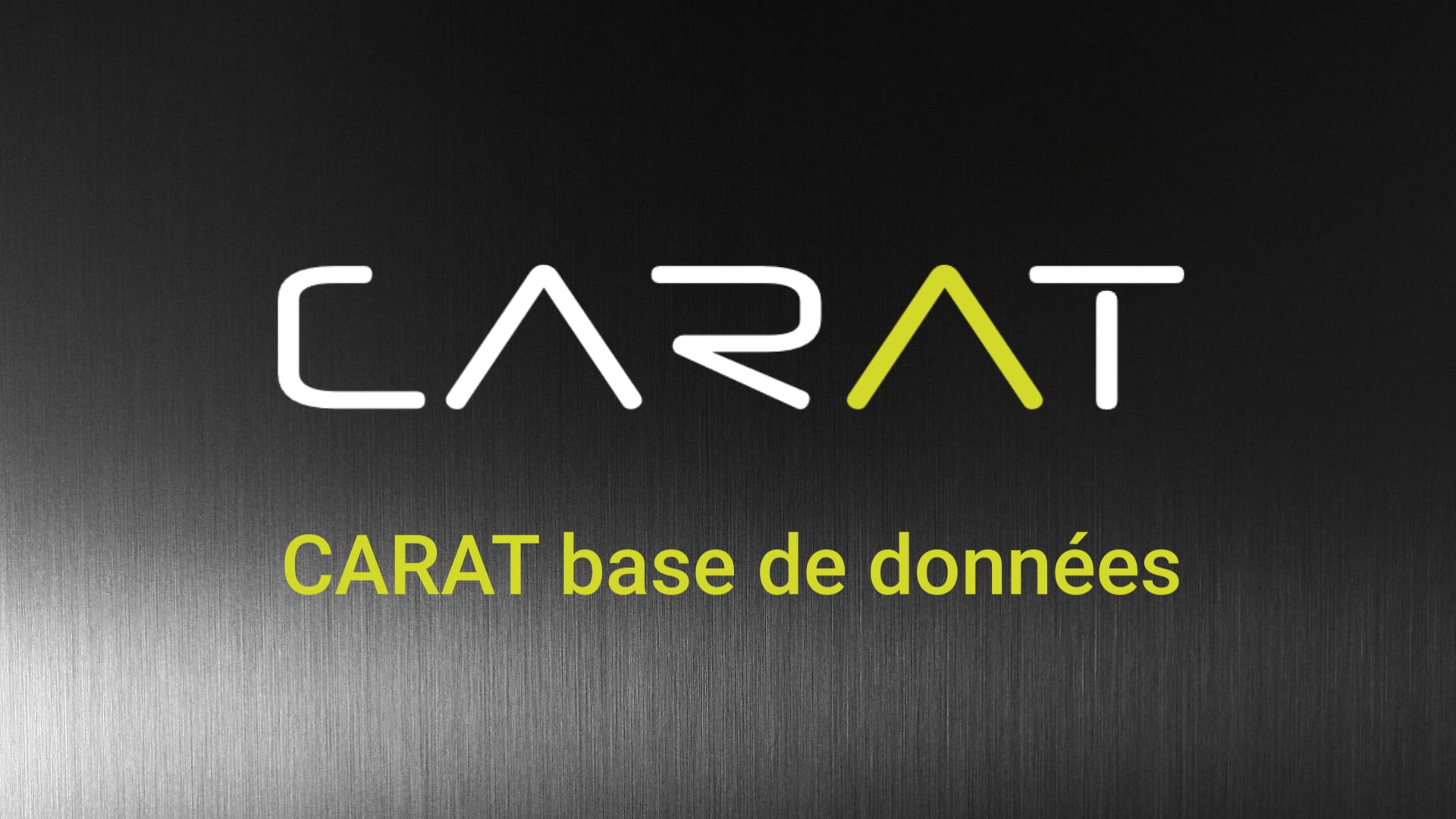 La nouvelle base de données CARAT