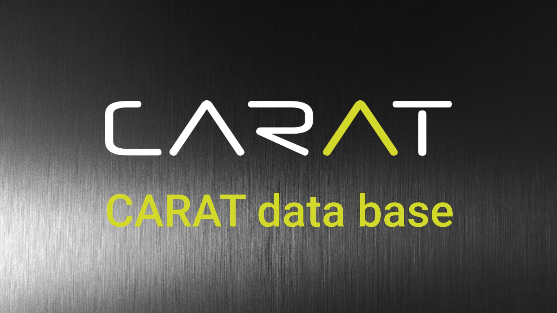 De nieuwe CARAT 64-bits database