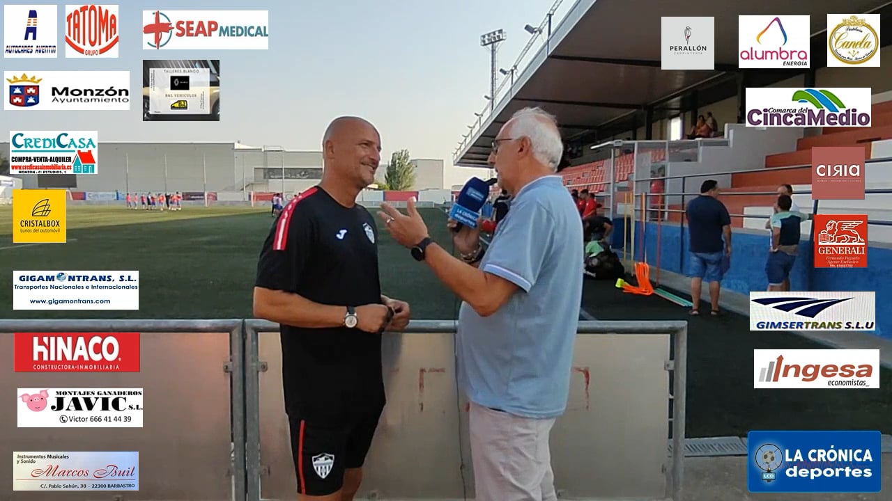 EL AT.MONZÓN VUELVE AL TRABAJO PARA INTENTAR SEGUIR ENTRE LOS MEJORES EQUIPOS DE LA 3ª RFEF  ISMAEL MARIANI ( ENTRENADOR )
