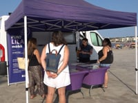 El punt lila fa parada a l'Escala