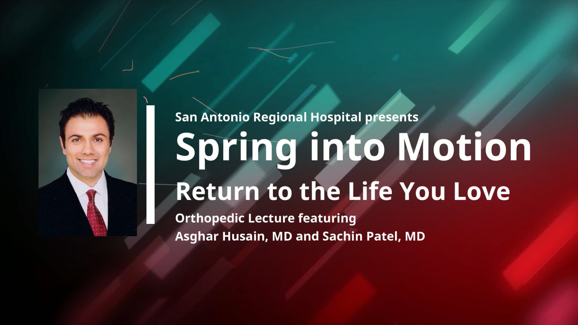 2026 Orthpedic Community Lecture - Dr. Husain