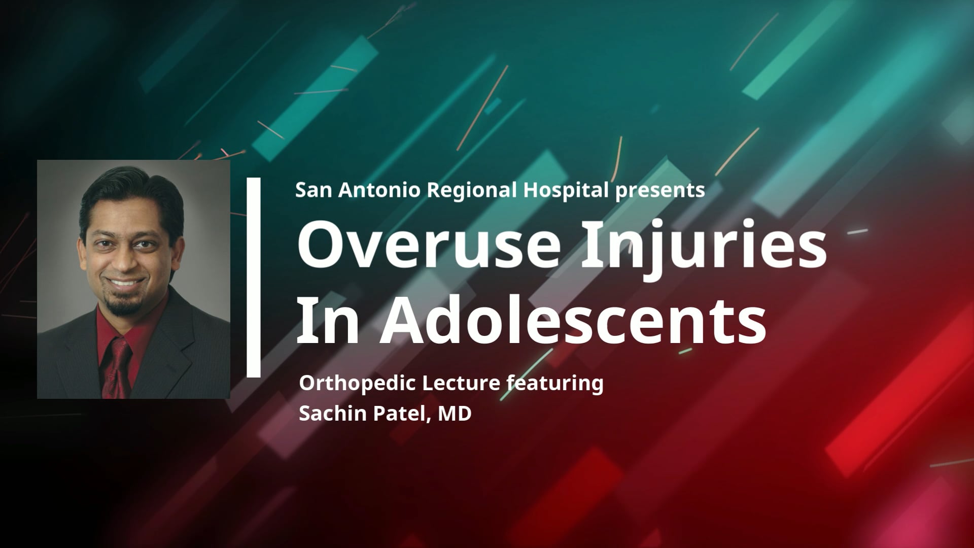 2026 Orthpedic Community Lecture - Dr. Patel