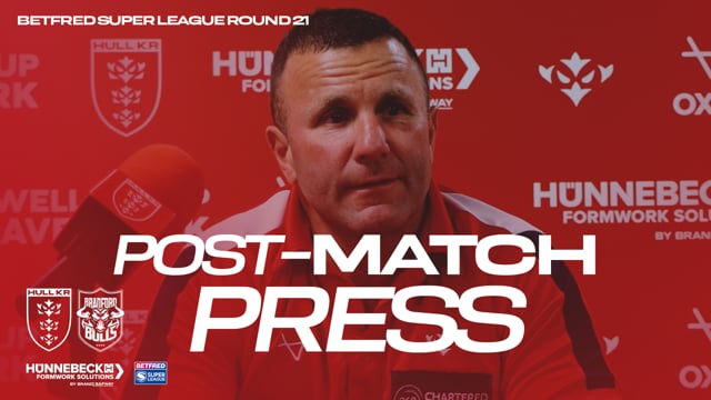 "I Was Pleased With The Effort And Attitude" Bradford Bulls Post-Match Press - Willie Peters
