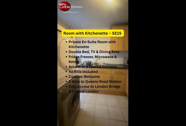 Room Kitchenette available to rent in SE15 Main Photo