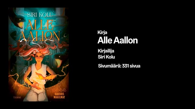 Lukuvinkkejä 4.–6.-luokkalaisille: Siri Kolu – Alle aallon